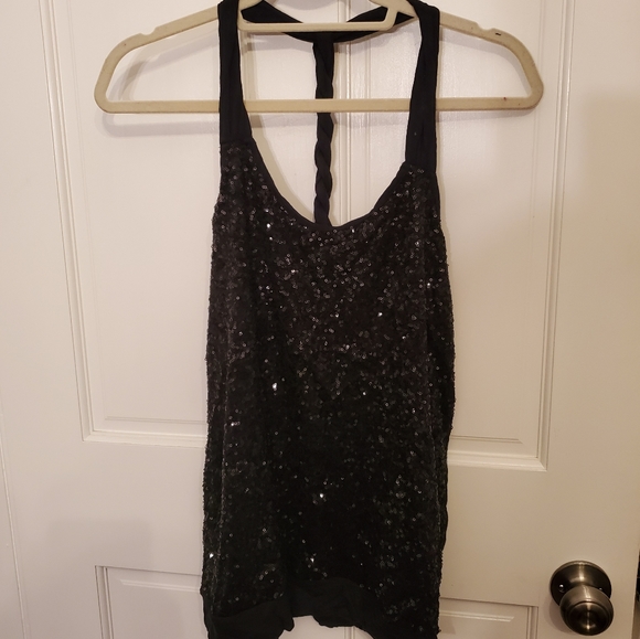 Express Racerback Sequin Tank - Picture 1 of 5